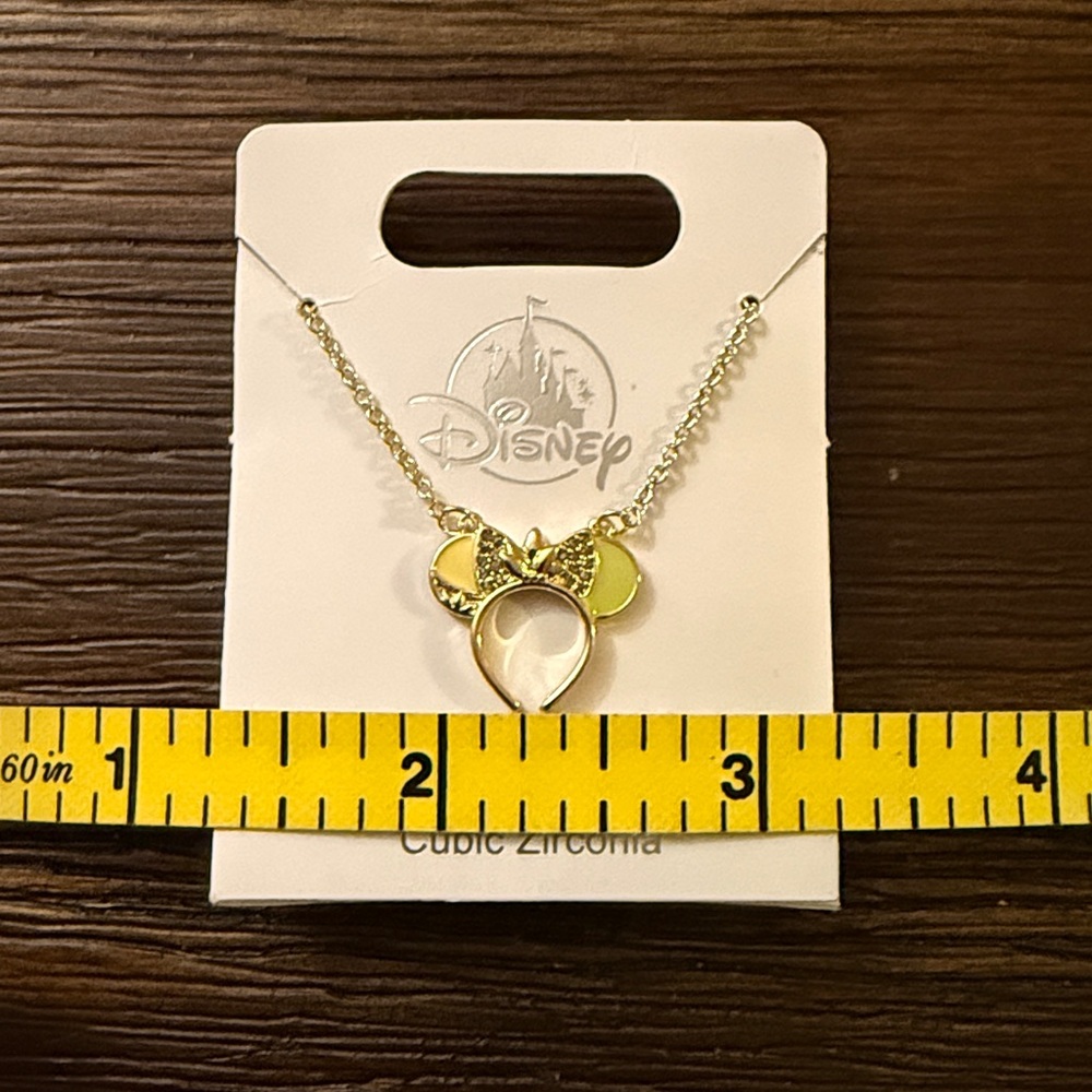 Disney Princess Tiana Gold Tone Ear Headband Necklace NWT - Picture 2 of 4